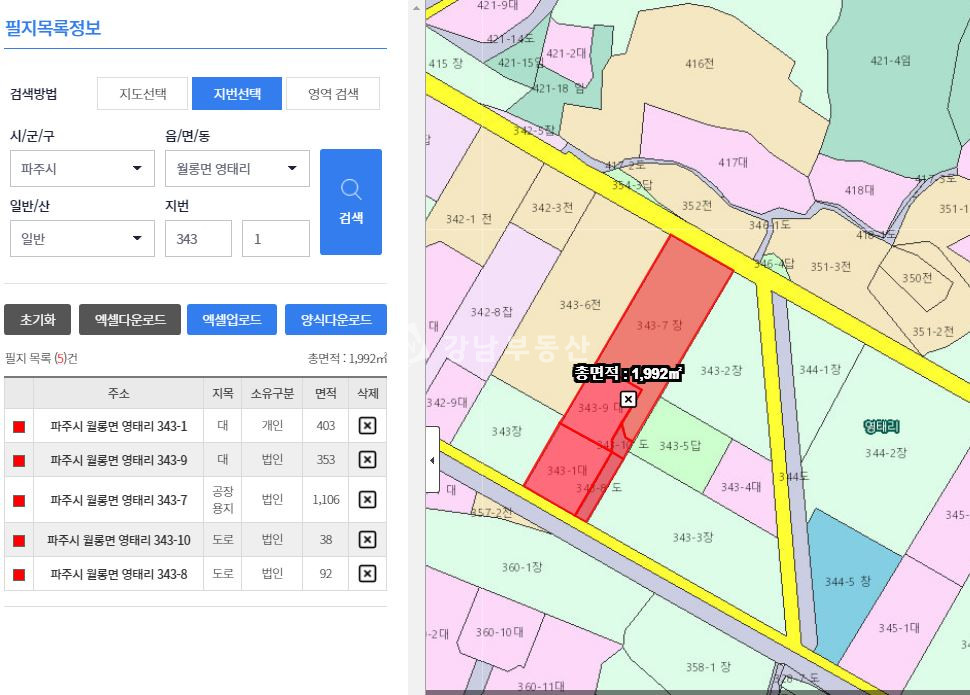 경기 파주시 월롱면 영태리 영태리 제조업 토지602평 건물172평 주인이직접사용중 매매 매물번호 10939 사진 1